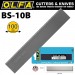 OLFA SCRAPER BLADES X10 FOR BSR200 & BSR300 100MMX0.5MM